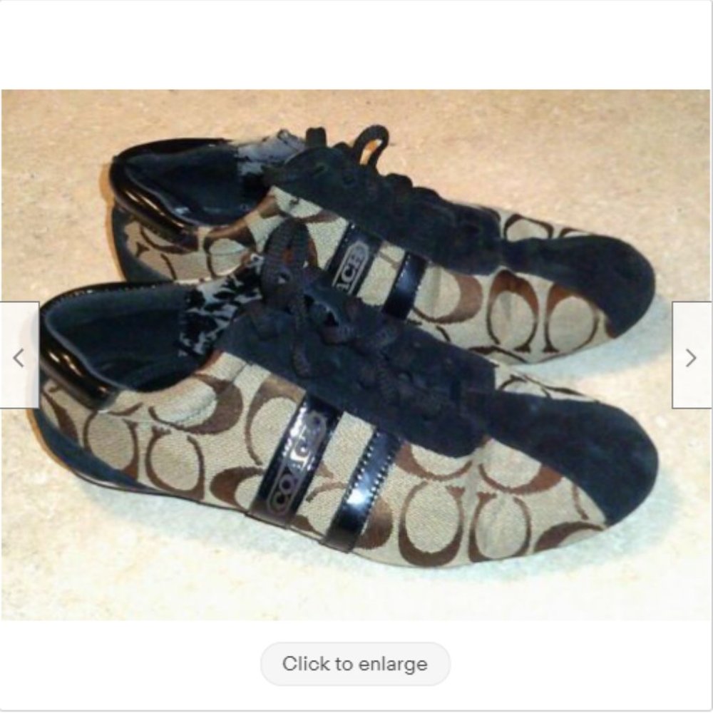 Vintage Coach Signature Athletic Shoe Size 7 Sneak